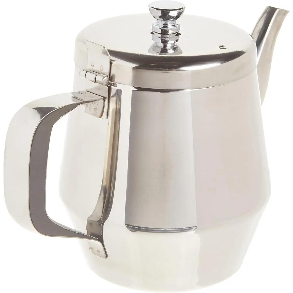 32-Ounce Gooseneck Teapot, Stainless Steel, Medium