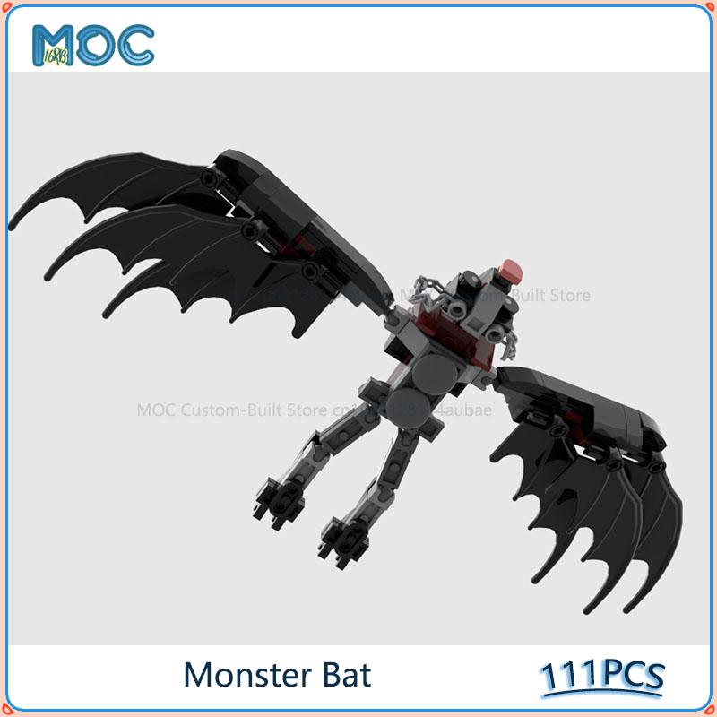 MOC Building Blocks DIY Assemble Bricks Monster Bat (Rideable) Model Creative Educational Collection Display Toys Gifts 111PCS
