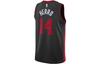 Nike Dri Fit Basketball Jerseys Men's Black Moderate Straight Fit DX8508-013