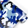 Auto Matt Verpackung Kreatives Blau-Weißes Camouflage-Muster Auto Innenraum Aufkleber Wasserdicht Klimaanlagen-Bedienfeld Zubehör