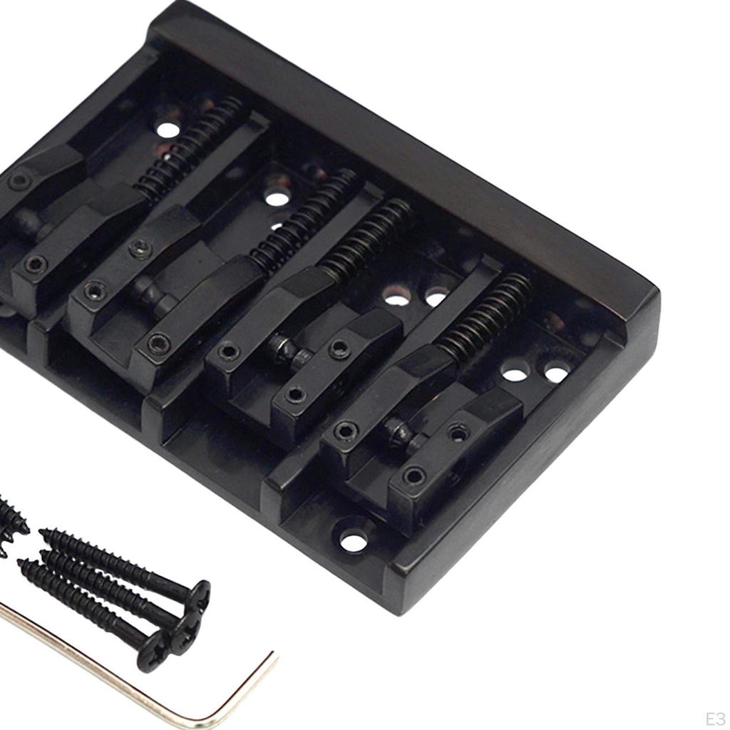 Electric Bass Bridge Replace Kit Music Instruments Accessories Easy To Install for