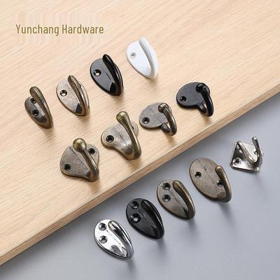 Vintage Alloy Wall-Mount Coat Hook - Behind-Door, Mural, Single, Thick Design