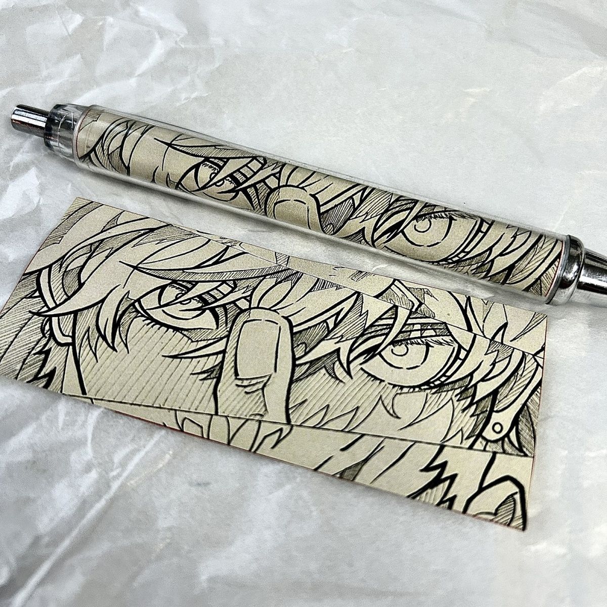 Anime Jujutsu Kaisen Manga Stijl Klikpen 0,5 mm Student Examen Schrijven Gelpen Reddit Xiaohongshu Dezelfde Stijl Ins Trendy (as the picture,0.5mm)