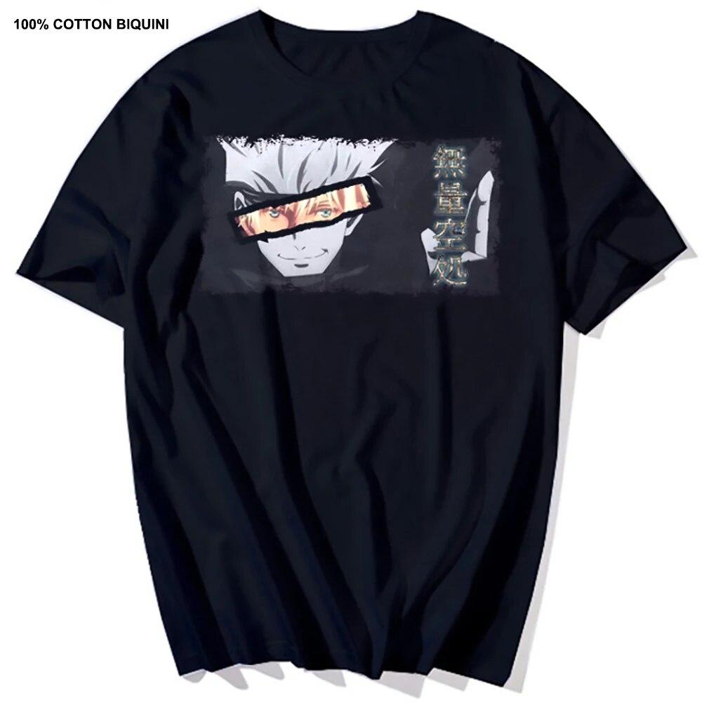 Harajuku Unisex's Tshirt Jujutsu Kaisen Printed Short Sleeve T Shirt Cool Cartoon Anime Casual T-shirt Kawaii Male Streetwear Tops