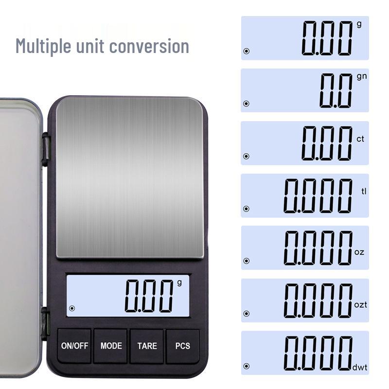 2KG Portable Mini Precision Scale: 0.01g Accuracy for Jewelry, Gold, and Medicinal Materials
