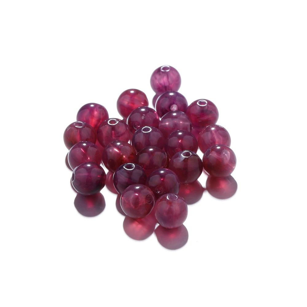 100-200Pcs Colorful Round Imitation Natural Stone Bead Loose Spacer Bead For DIY Necklace Bracelet Jewelry Making Supplies