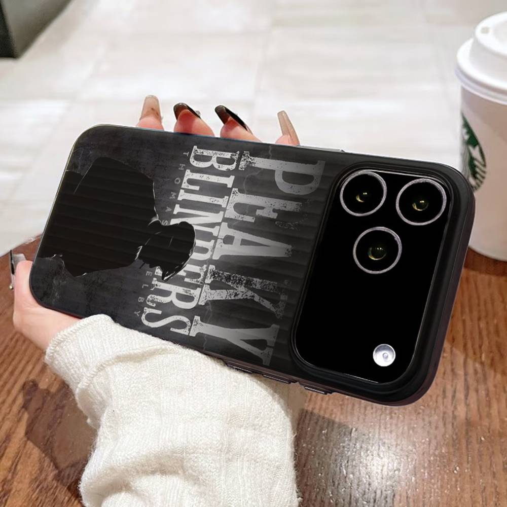 

Movie P-Peaky-S B-Blinders Phone Case For IPhone 17 16 15 11 12 13 14 Pro Max Soft Corrugated Silicone Cover Case iPhone 17 Pro