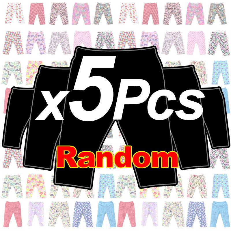 

Укороченные брюки для девочек, 5 шт./лот и 3 шт./лот, милые длинные брюки для детей, эластичная одежда для новорожденных с принтом, рождественские брюки длиной до колена 130 красный