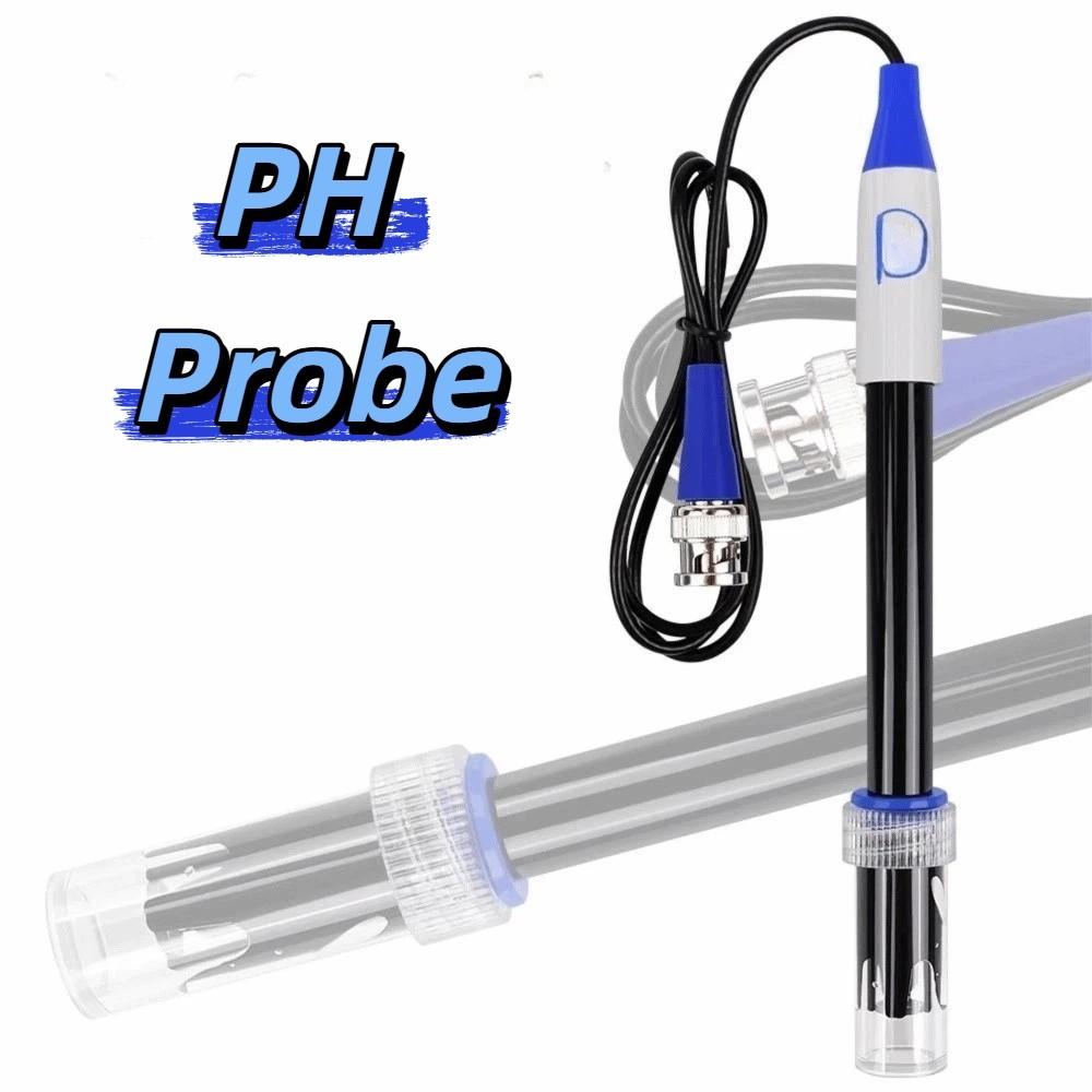 Glass Body High Precision pH Sensor Probe pH Composite Electrode Industrial Water Quality Analysis