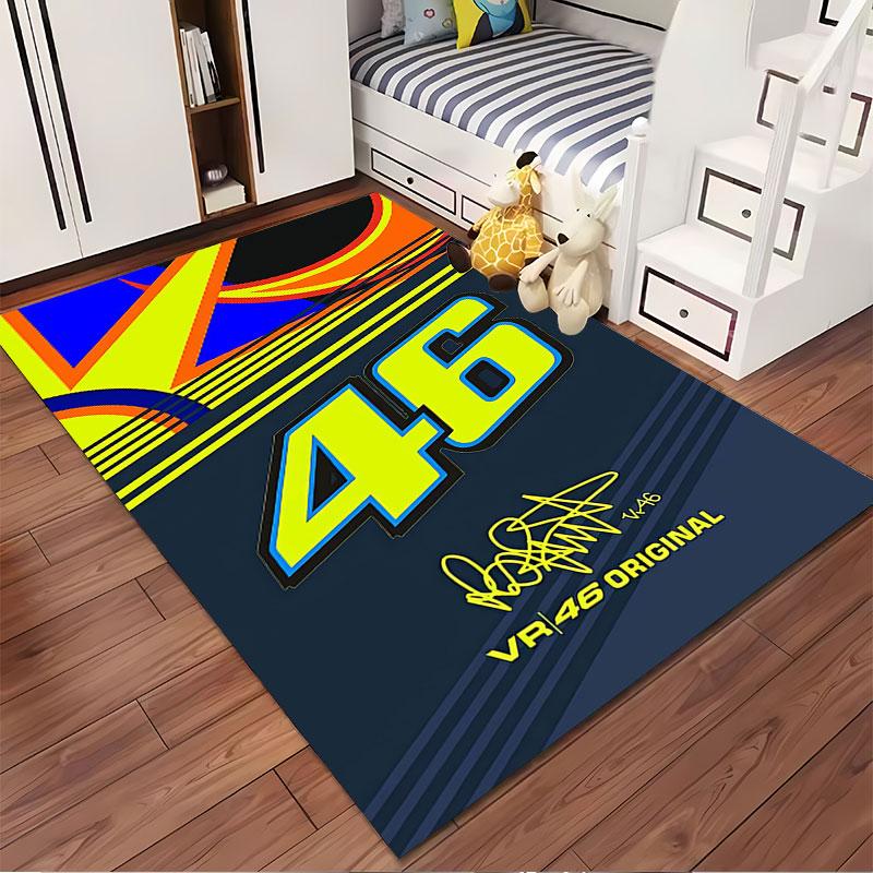 Racing Design VR46 Carpet Suitable As a Non-slip Mat for the Living Room or Bedroom Sofa