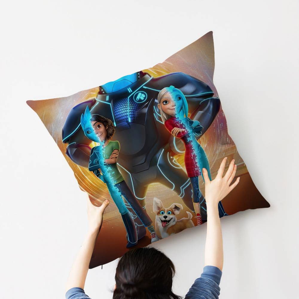 Anime Trollhunters Pillow Covers Cartoon Sofa Decorative Home Double-sided Printing Short Plush Cute Cushion Cover