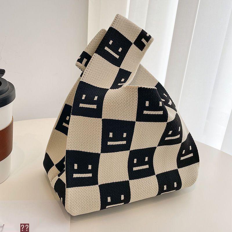 2025 Knitted Bucket Tote: Festive Gift Souvenir Bag
