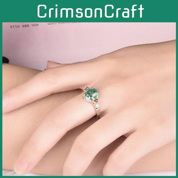 Deslumbrante Anel de Cobre com Zircônia Incrustada em Estilo Fruta Para Homens e Mulheres Com Design Único