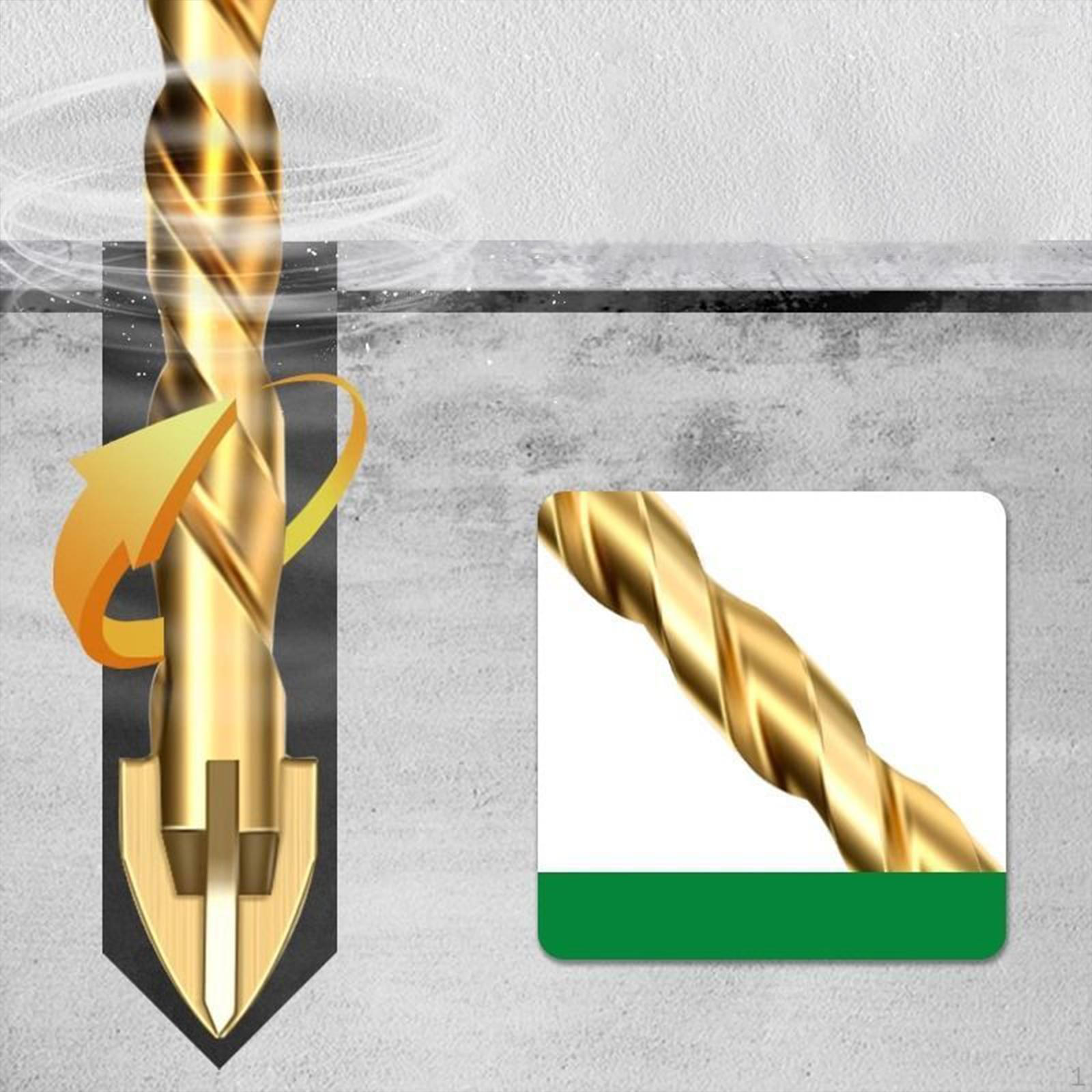 

Комплект сверл по камню с крестообразным шлицем, твердосплавные наконечники, прочные, быстросъемные, универсальные для цемента, стекла 3Pcs