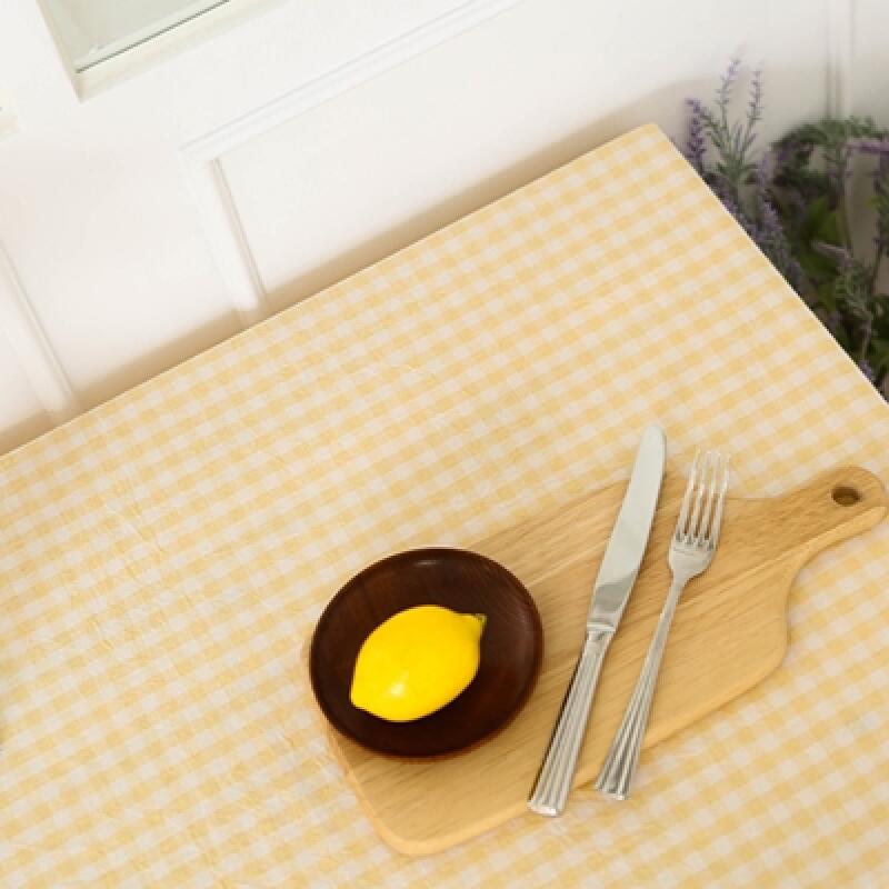 Melancheck Cotton Tablecloth - 5 Colors for 2 People