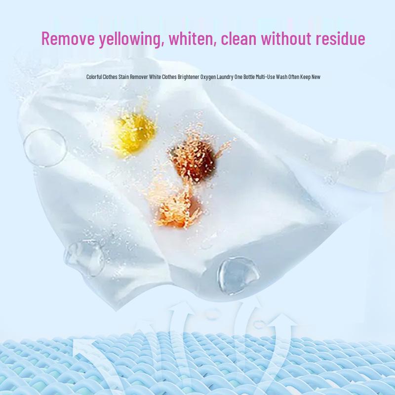 UOSI Oxygen Bubble Color Bleach Detergent do Prania do Białych Ubrań - Zapachowy Płyn do Usuwania Plam i Wybielania