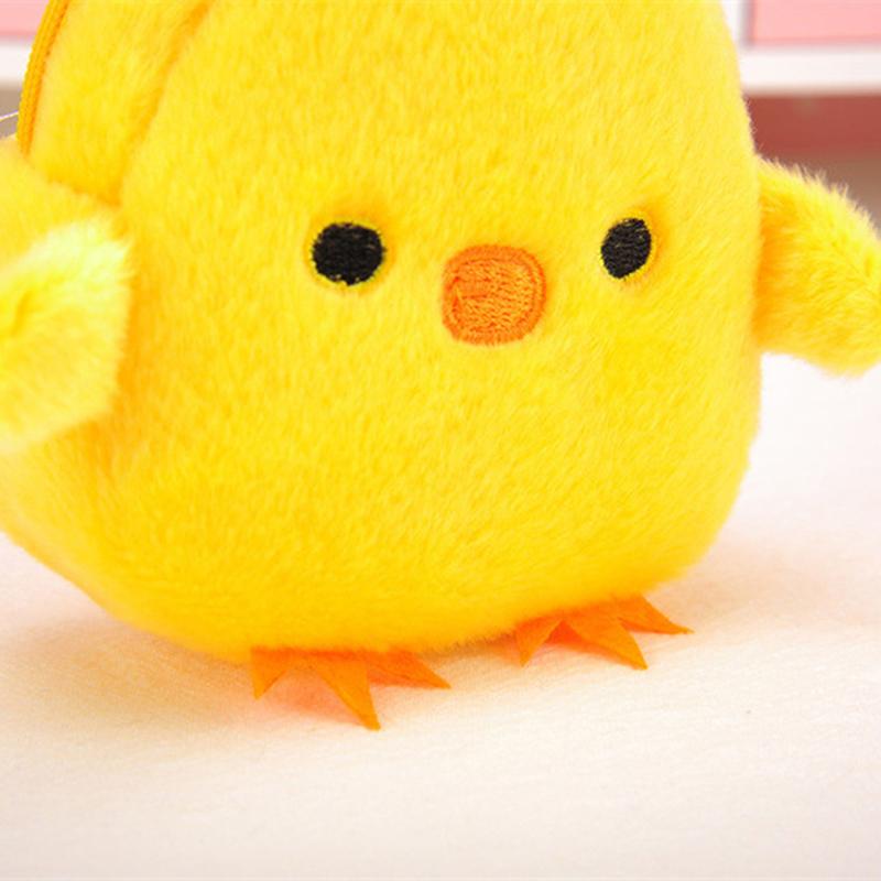 1Pcs Cute Little Yellow Chicken Coin Purse Soft Mini Cartoon Coin Purse