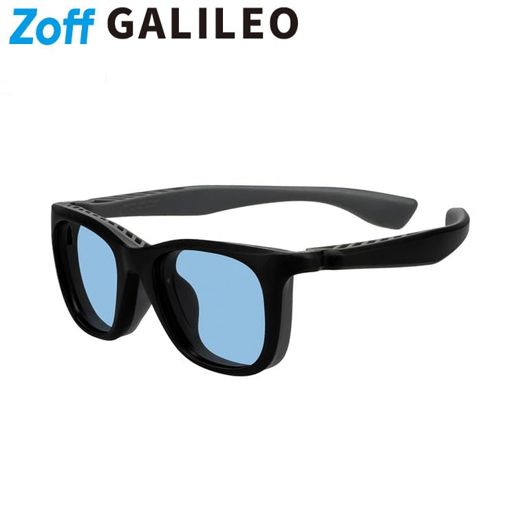 Zoff Sunglasses UV Suitable for Outdoor Stylish Wellington-style (Black (Matte) - ZA251G48_14F2) GALILEO, Metal-Free, Flexible, Protection, Sports,