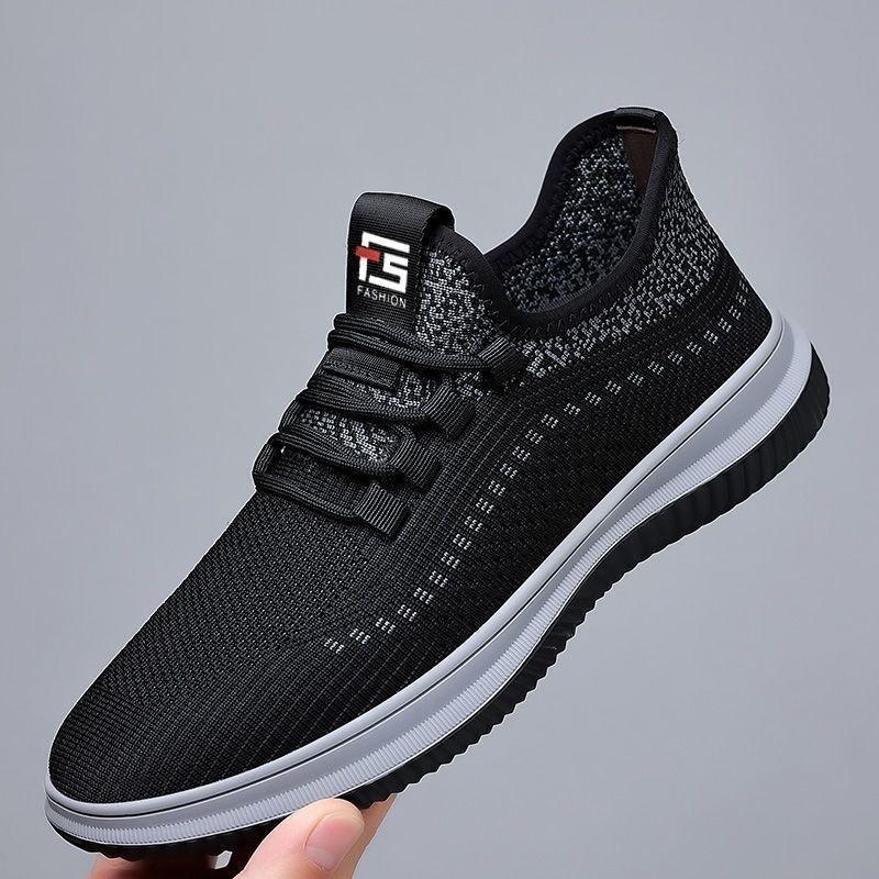 Men's Shoes Autumn New Breathable Mesh Casual Shoes Thin Lightweight Hollow Mesh Sports Shoes