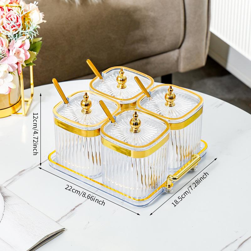 Spice Storage Box Home Kitchen High-end Peppercorn Condiment Seasoning Jar Food Grade Dry Material Sealing Jar Set