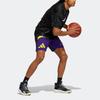 Adidas Colorblock Logo Basketball Shorts Men Bottoms Collegiate-Purple HK9465
