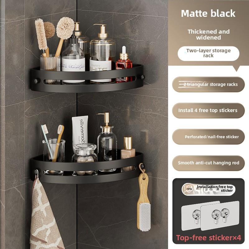 Kein Bohren Badezimmerregal Toilette Waschtisch Toilette Wandhängend Dreieckiges Aufbewahrungsregal Toilettenregal