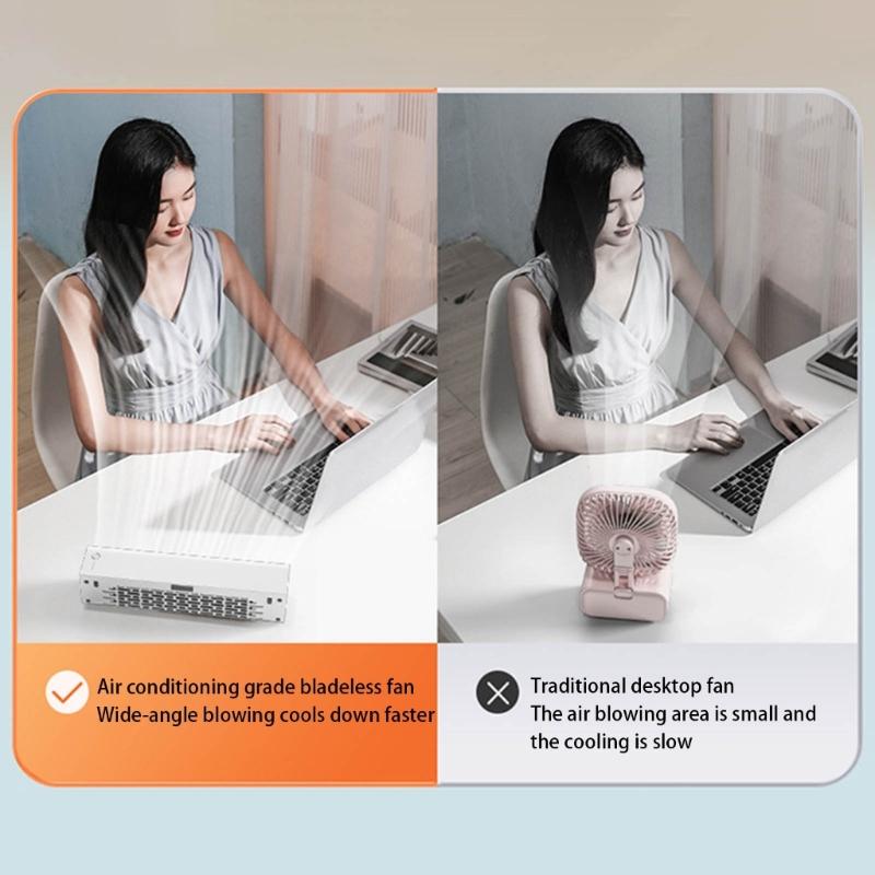 Standing Leafless Tower Fan with Remote Control Wall-mounted Bladeless Air Conditioner Fan for Office Home Use