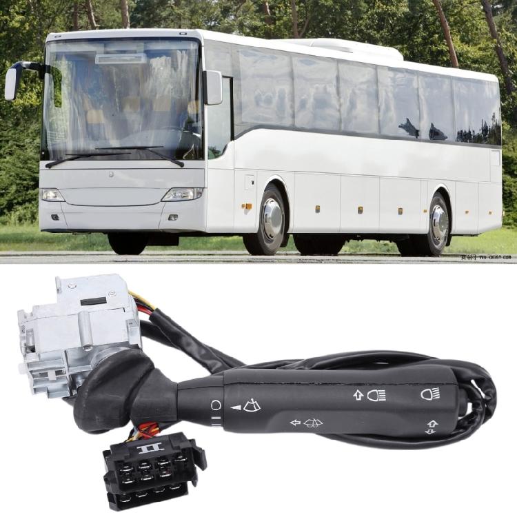 Integrated Turn Signal Wiper Combination Switches Assembly, Part Number 3575400045, with ABS Housing and Wiring Harness for Replacing a Damaged