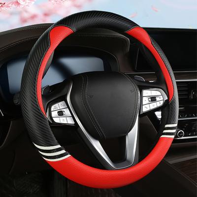 Car Steering Cover All-season Sweat-proof Breathable Universal Micro Fiber Leather Car Steering Wheel Protector for Driver