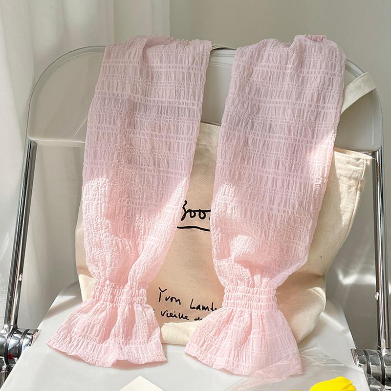 Summer Ice Silk Sunscreen Sleeve Loose Ice Sleeve Breathable Horn Sleeve