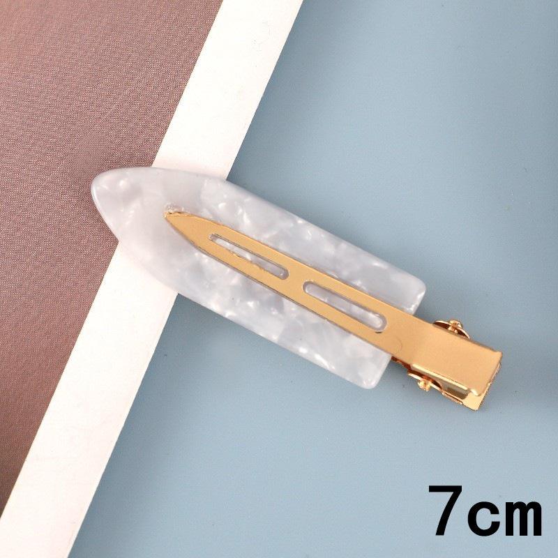 Japanese & Korean Style Seamless Metal Hairpin - Frosted Women's Bangs Side Clip