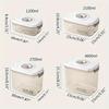 1pcs Large Capacity Food Vacuum Storage Box Sealed Fresh-Keeping Box Dispenser Transparent Container with Vacuum Pump Kitchen
