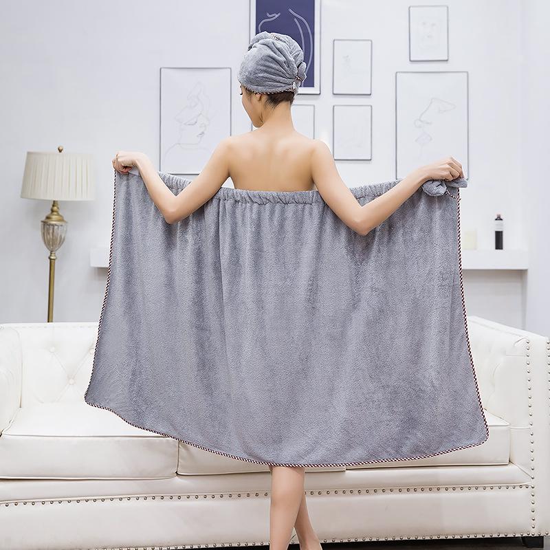 Women s Plus Size Coral Fleece Bathrobe Towel - Soft, Absorbent, No-Shed, Korean Style Bathrobe