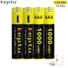 KEPTU 1000mWh 1.5V AAA Rechargeable Li-Ion Battery AAA 3A Bateria Batteries for Camera Toy Car Clocks Computer Motherboard