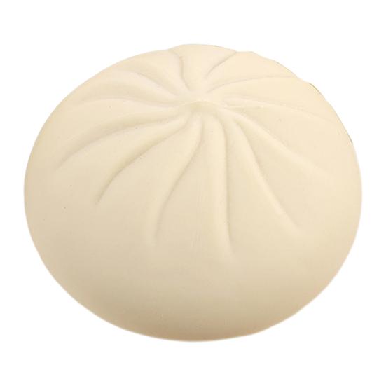 

Steamed Bun Squeeze Toy Large Stress Relief Toy Slow Rebound Memory Foam Realistic Bun Shape Cute Desk Toy with Detachable Mini Steamer білий