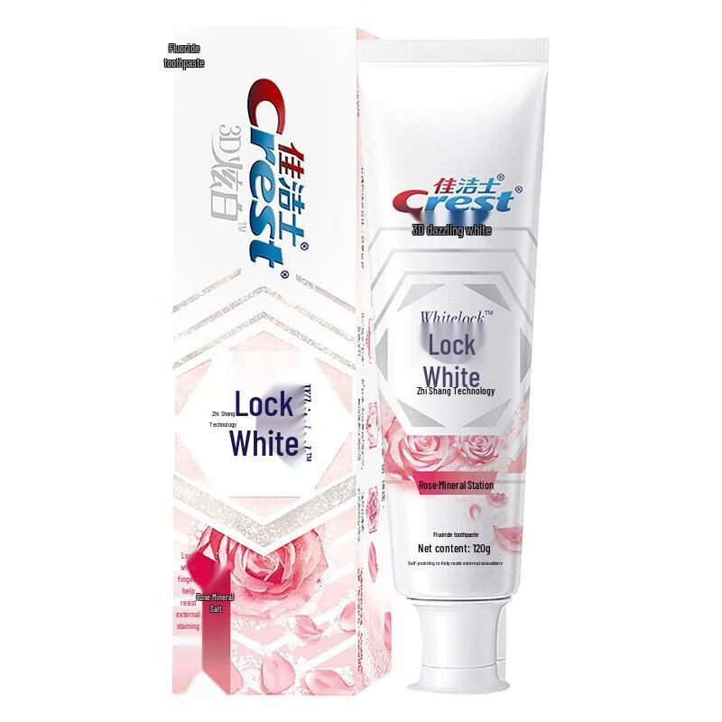 Crest Whitening Toothpaste with Rose Mineral Salt