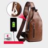 Men's Crossbody Bags Men's USB Chest Bag Designer Messenger Bag Leather Shoulder Bags Diagonal Package Back Pack Travel