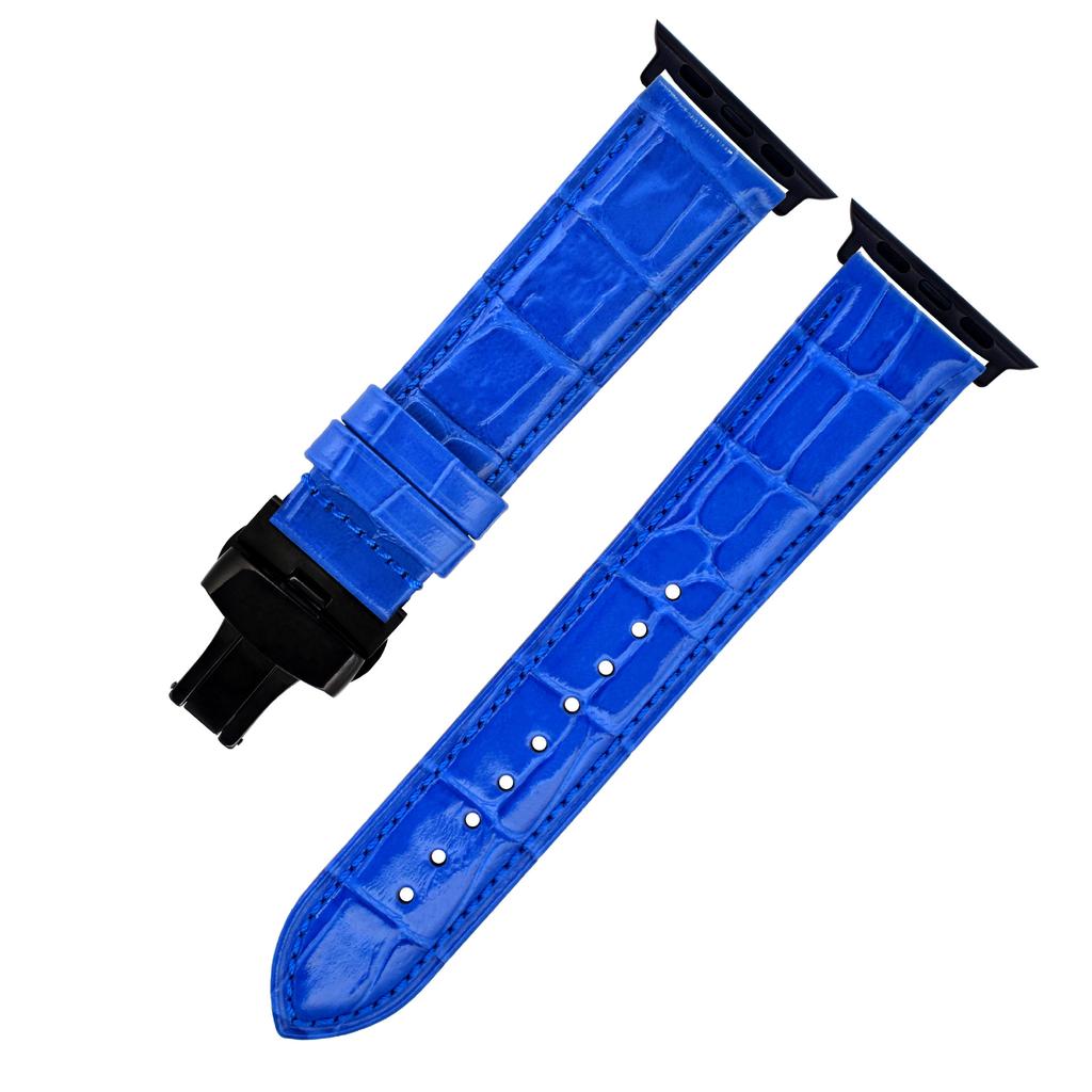 Per Iwatch Apple Cinturino Orologio Coccodrillo Applewatch8Se7 Cinturino Orologio Pelle di Mucca Primo Strato