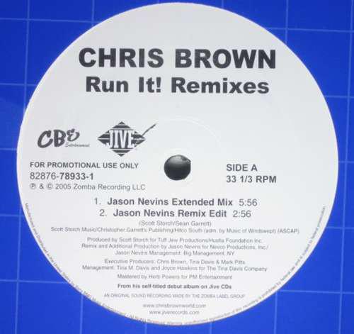 

12inch Record CHRIS BROWN - Run It! (Remixes) 82876789331PROM Jive 2005 US Dance & Electronica Used