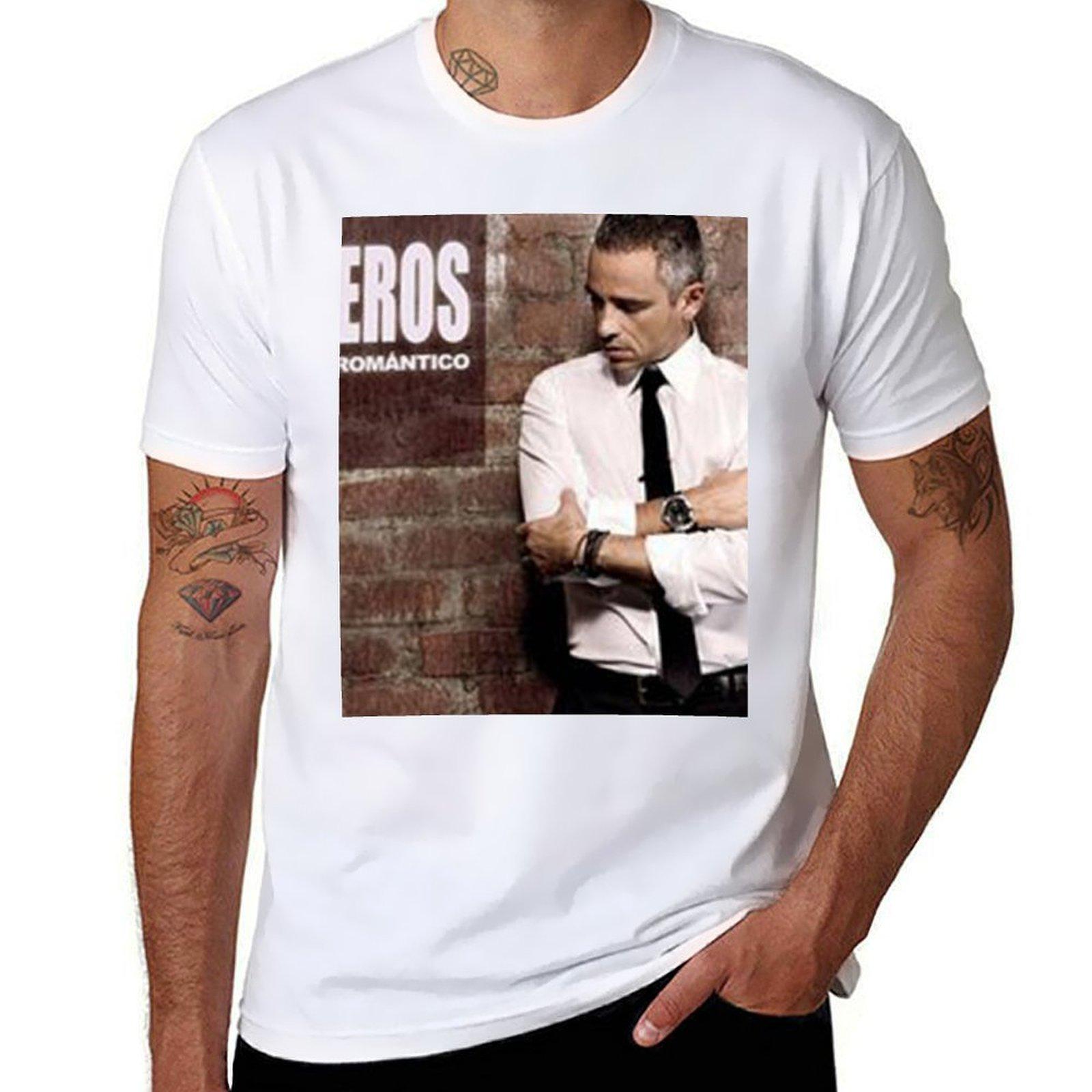 

Eros Ramazzotti - Poster T-Shirt kawaii clothes quick drying sweat Aesthetic clothing mens t shirt graphic 2XL