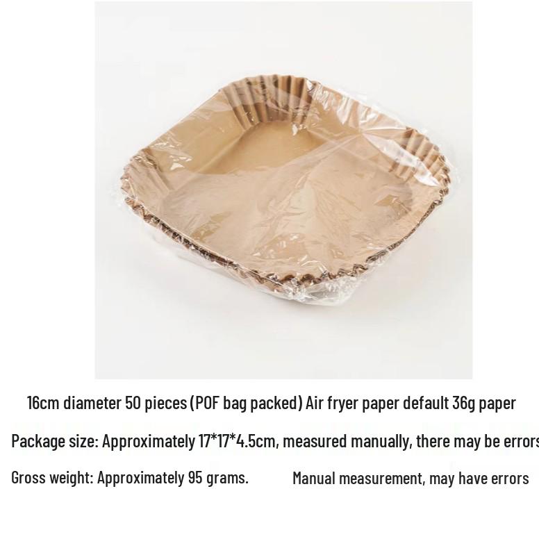 Food Grade Silicone Air Fryer Baking Papers, 16cm-20cm