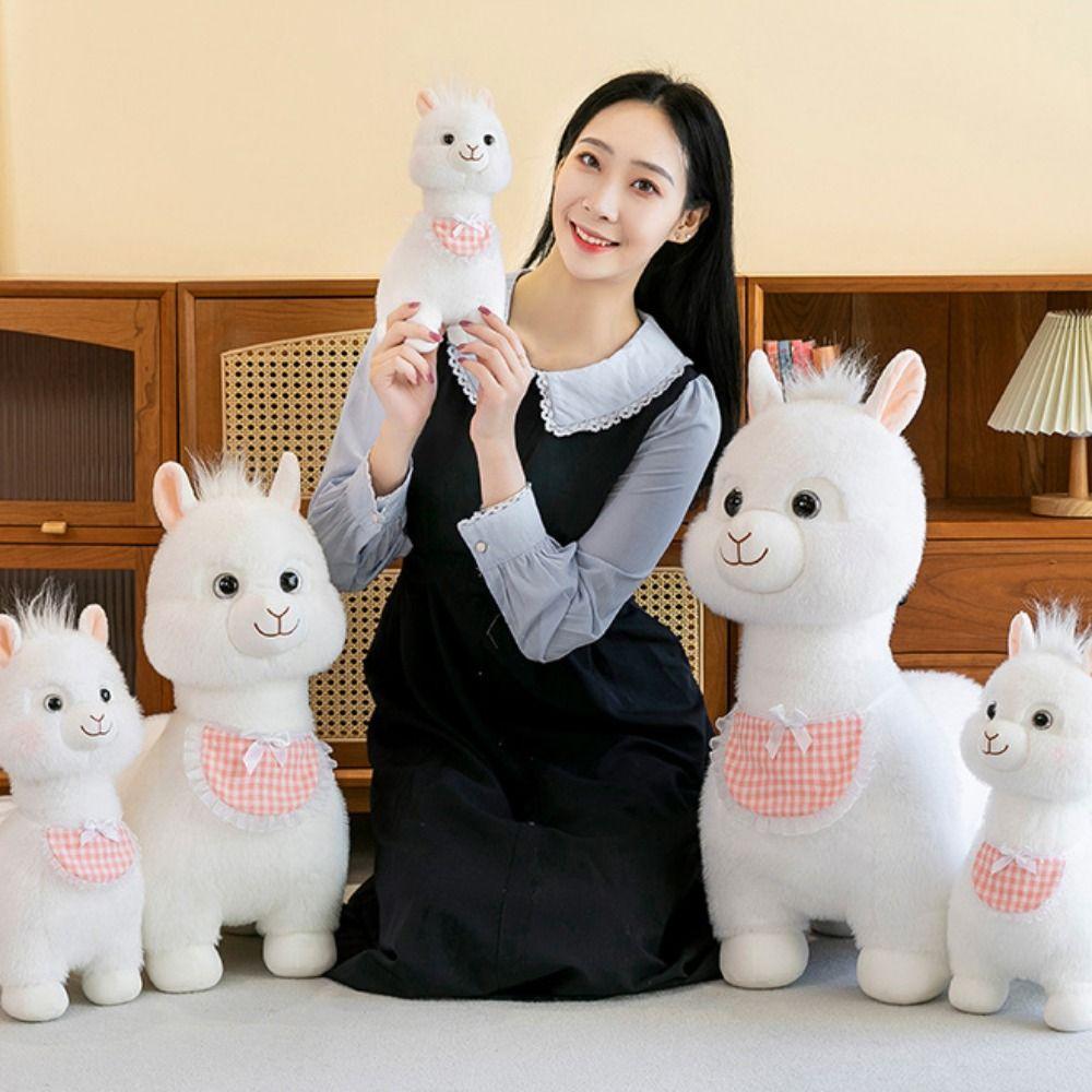 Plush Animal Toy Sheep Plush Doll Paddle Alpaca Animals Stuffed Toys  Home Decoration