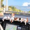 5Pcs Cute Kitten Decoration Creative Sleeping Cat Doll Home Ornaments Toy Cat Car Interior Landscape Decoration Adorable Gifts