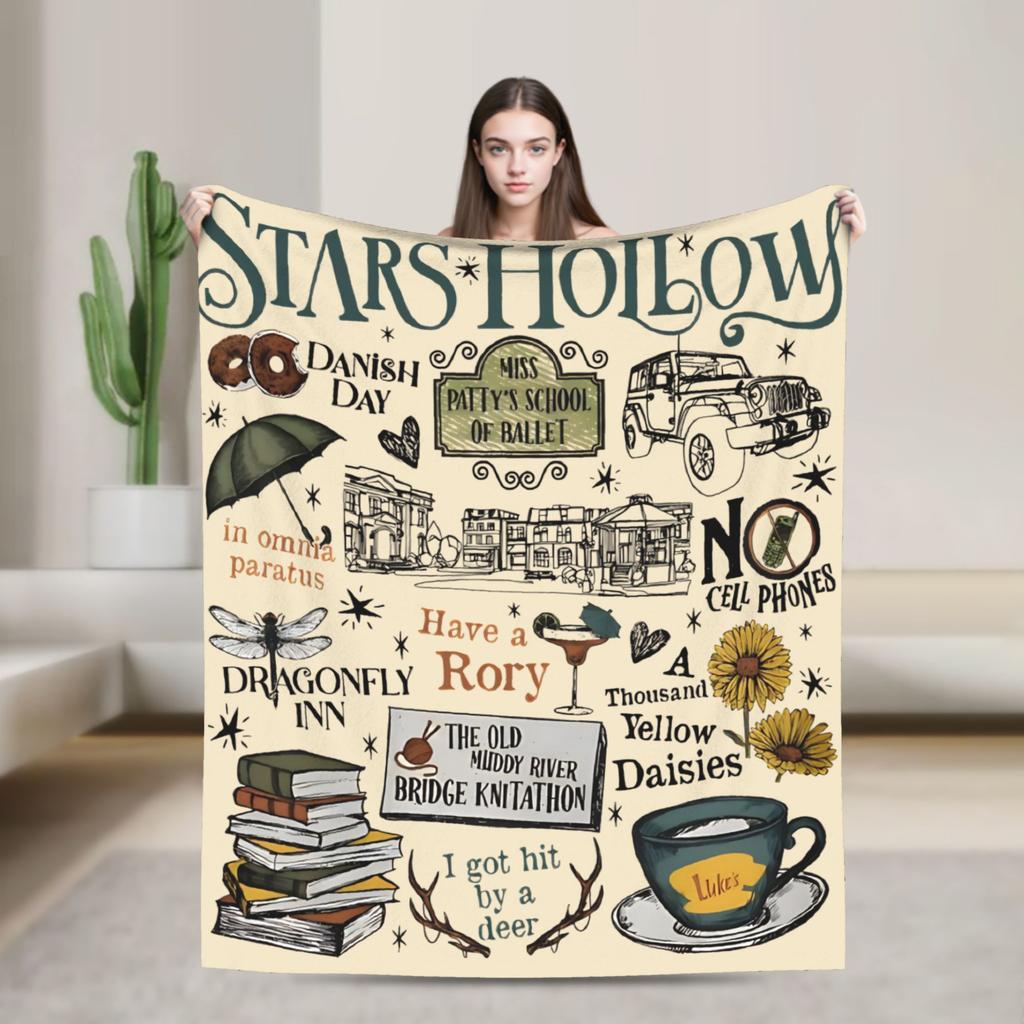 Gilmore Girls Blanket Coral Fleece Plush Textile Decor  Breathable Super Warm Throw Blanket for Home Couch Quilt