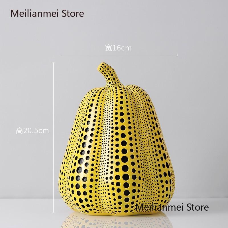 Dekoracja Statua Dyni Dekoracja Pokoju Statuy Żywiczne Dekoracje Biurka Dekoracje Domowe Dekoracje Domowe Statuy Rzeźby Prezent