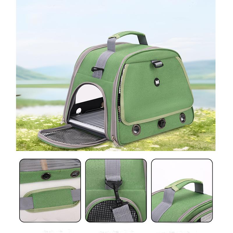 Sac de Transport pour Oiseaux d'Animaux de Compagnie Extérieur Portable Une Épaule Respirant Cage à Oiseaux Plateforme Perchoir Cage à Perroquet Fournitures pour Oiseaux Pour Perruche