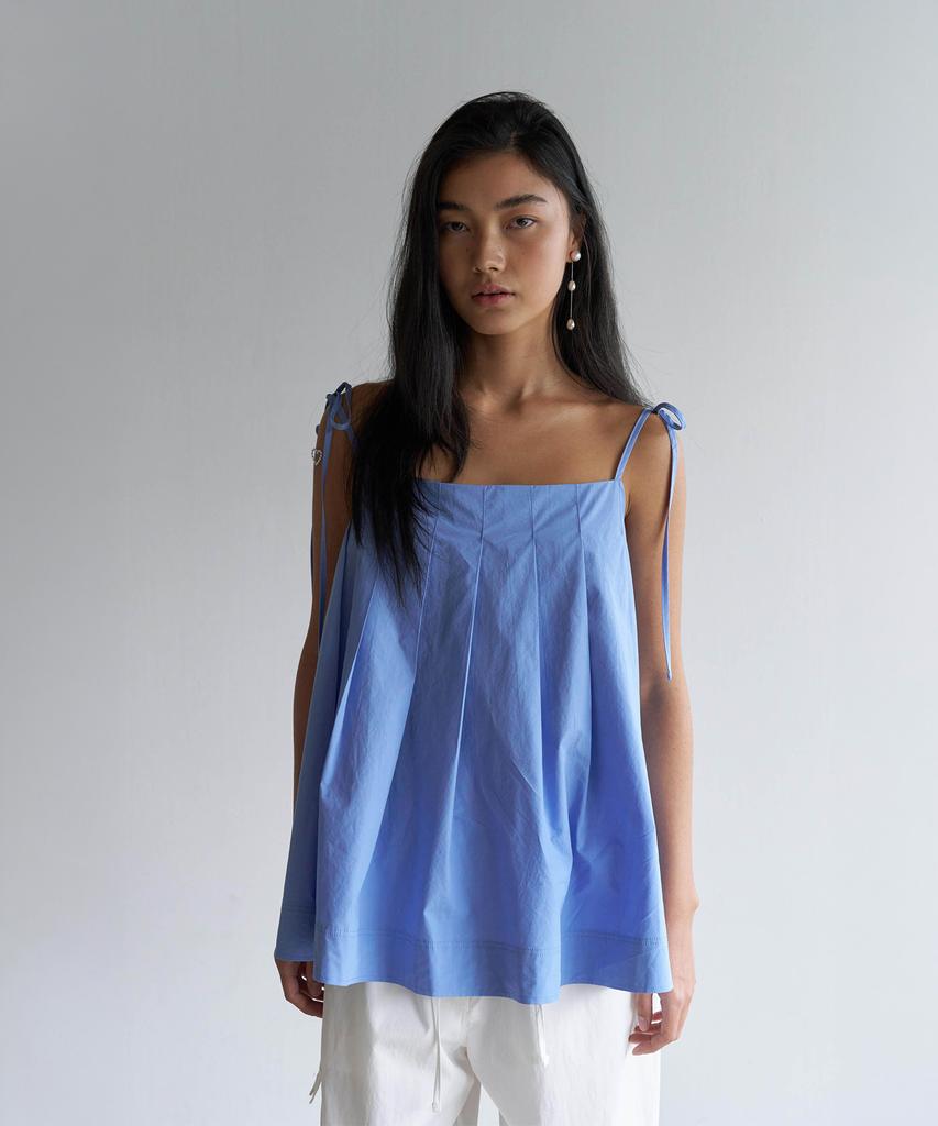 Odeukaelol Airy Tie Camisole_Sky Blue