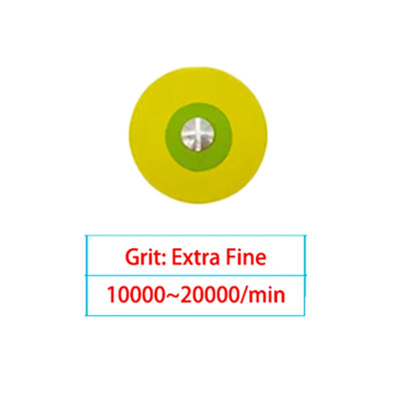 Dental Rubber Diamond Polisher Wheel Disc For Porcelain Zirconia Restorations 26mm Dental Lab Polisher