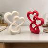 3D Printed Car Interior Ornament Sweet Hollow Heart Models Love Miniature Decoration  Home Decor