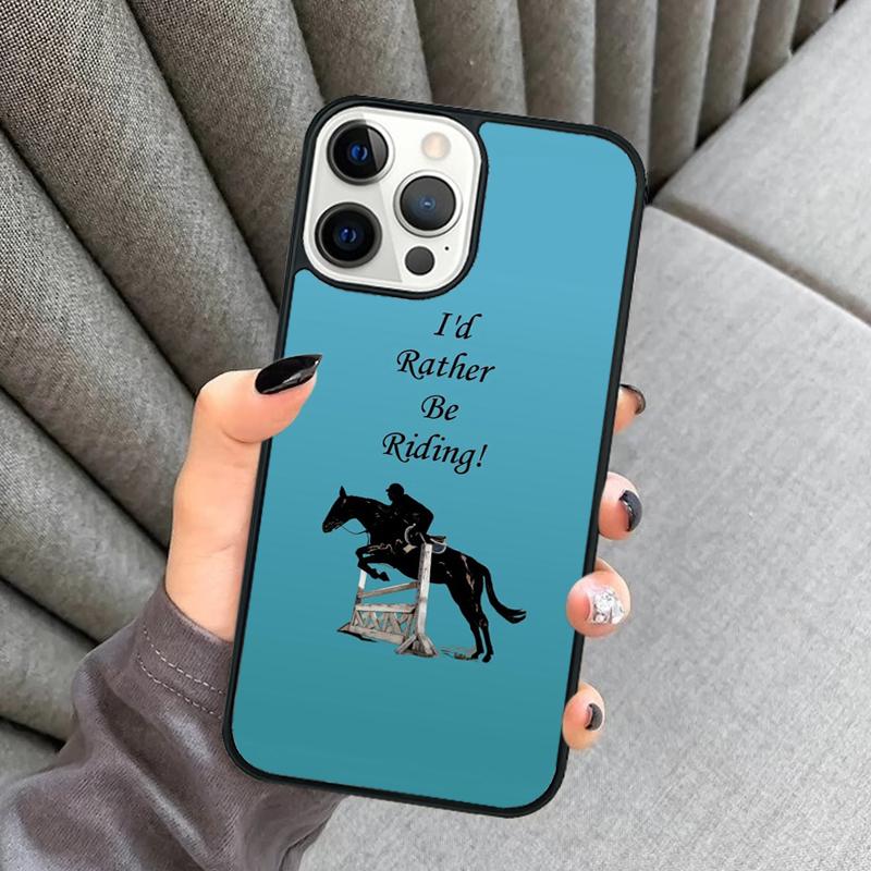 Horse Pony Painted Phone Case For iPhone 17 Air 16 16e 15 13 14 Pro Max 11 12 Plus 2022 MAX Shell Cover coque